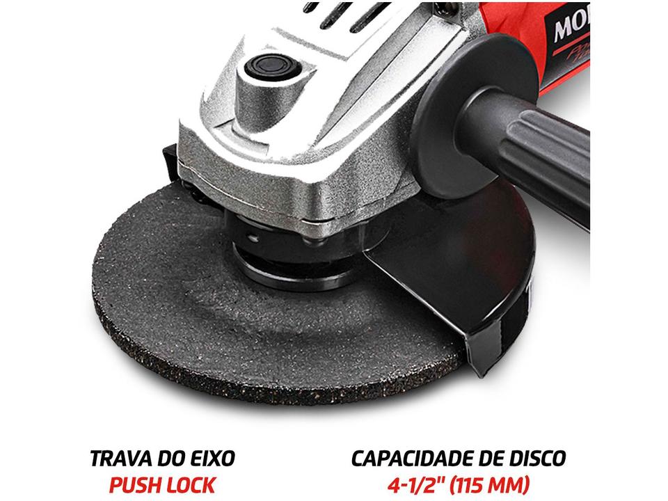 Esmerilhadeira Mondial Angular Elétrica 850W 4-1/2" 3 Peças FES-02 - 2