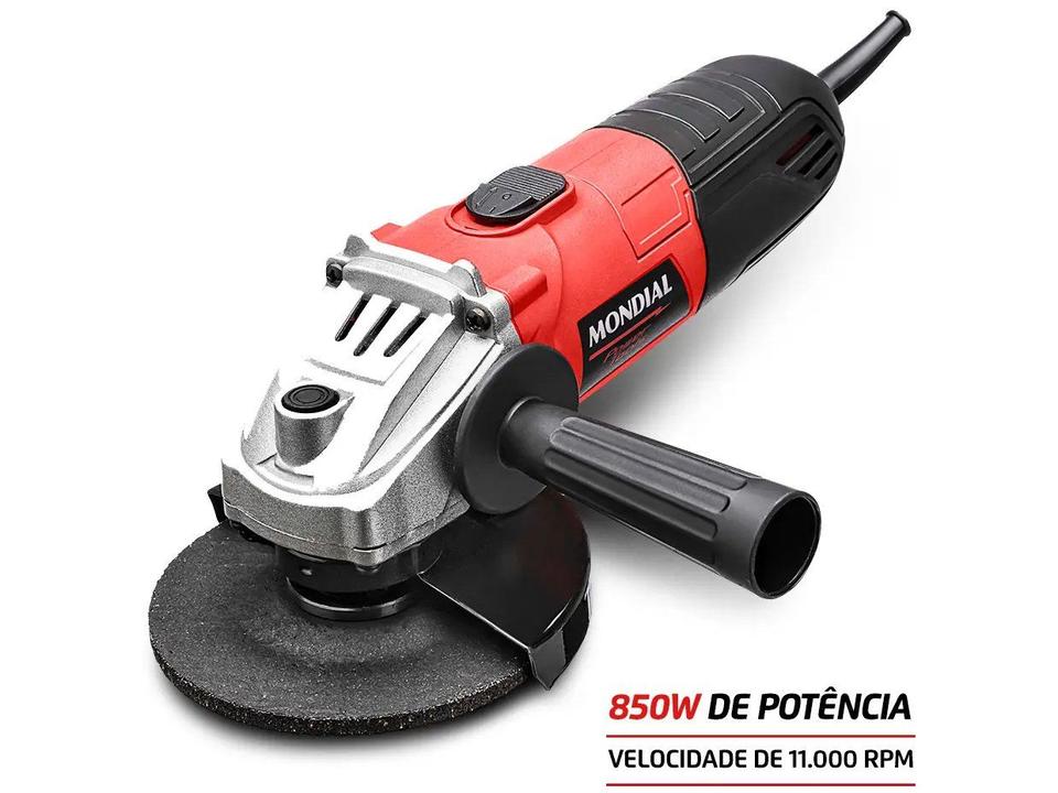 Esmerilhadeira Mondial Angular Elétrica 850W 4-1/2" 3 Peças FES-02 - 2