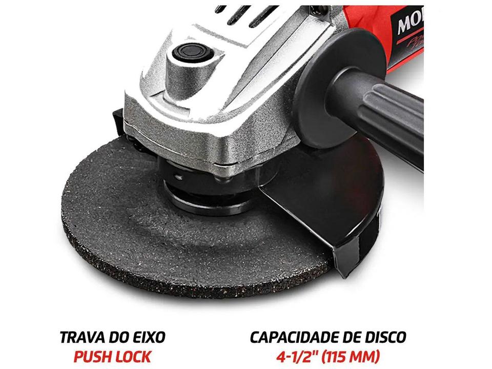 Esmerilhadeira Mondial Angular Elétrica 850W 4-1/2" 3 Peças FES-02 - 3