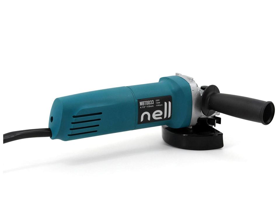 Esmerilhadeira Nell Angular 720W 4 1/2" (115mm) com Acessórios 4 Peças MB-TO033 - 4