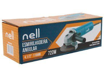 Esmerilhadeira Nell Angular 720W 4 1/2" (115mm) com Acessórios 4 Peças MB-TO033 - 5