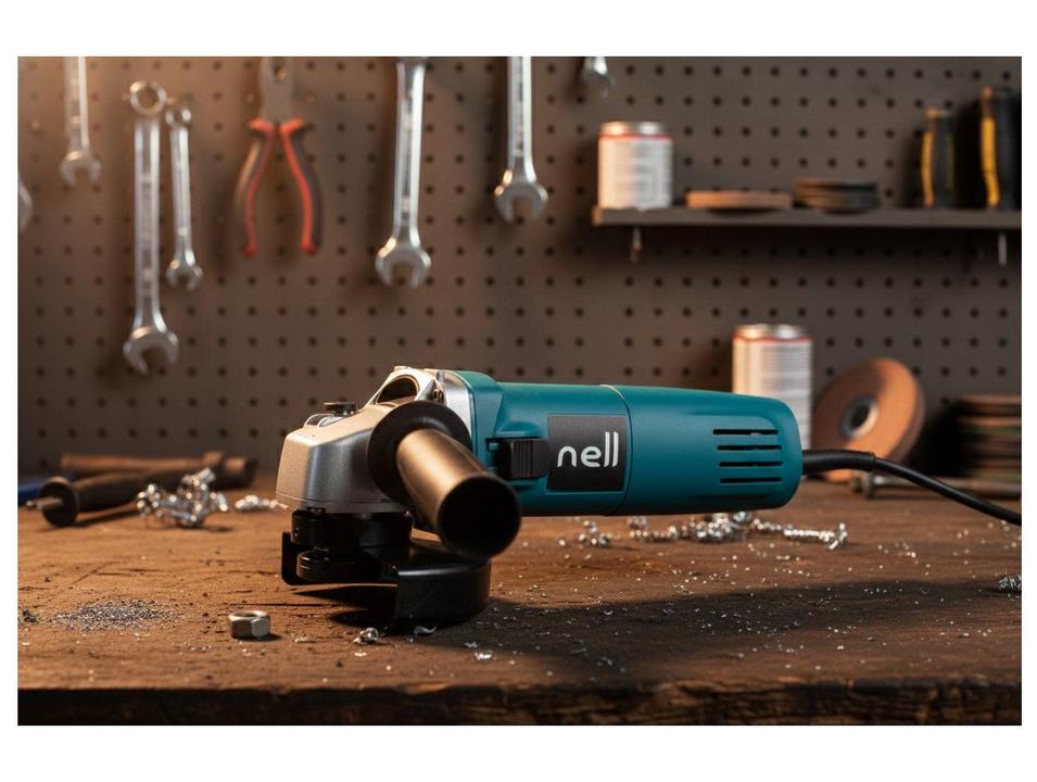 Esmerilhadeira Nell Angular 720W 4 1/2" (115mm) com Acessórios 4 Peças MB-TO033 - 1
