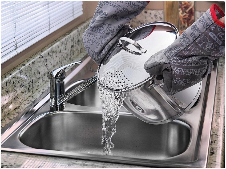 Espagueteira Inox Tramontina Allegra 20cm 4,40L Fundo Triplo - 2