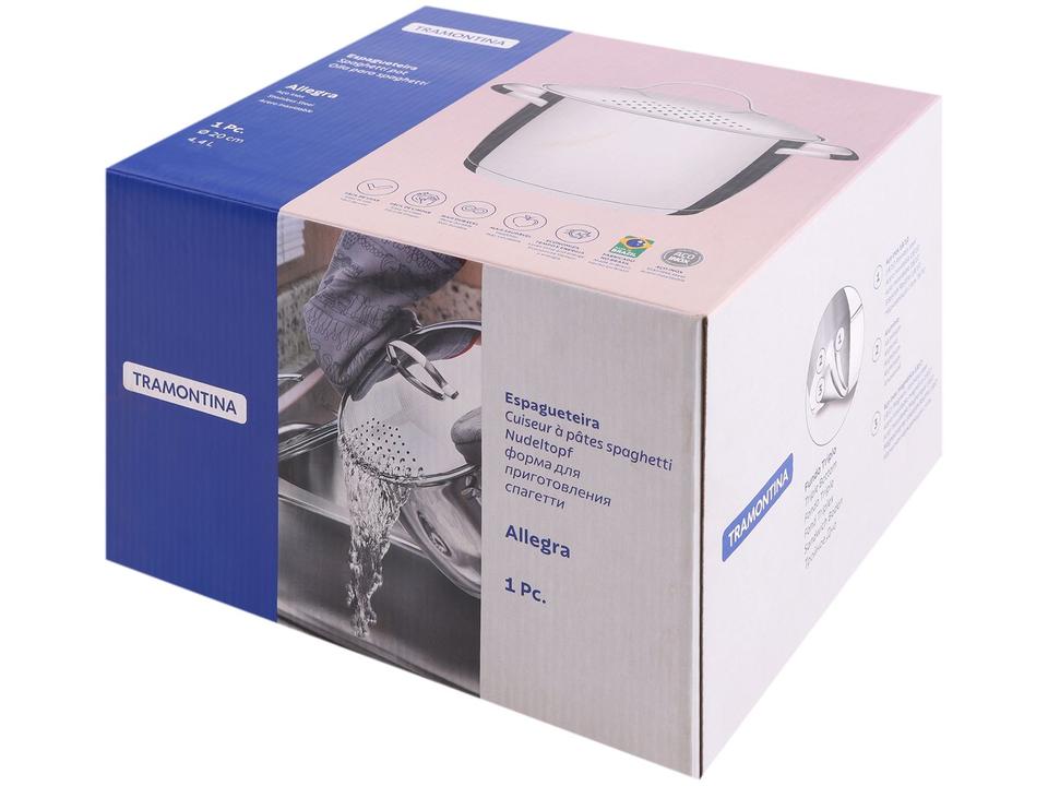 Espagueteira Tramontina Inox 4,37L 20 cm - 12