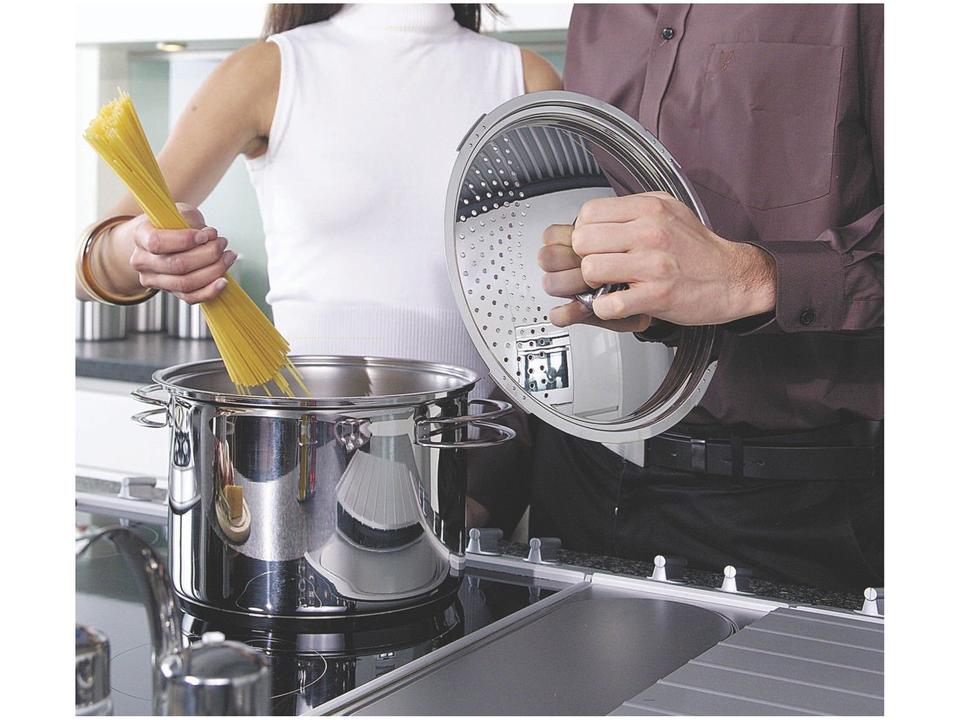 Espagueteira Tramontina Inox 7,7L 24cm com Tampa - 1