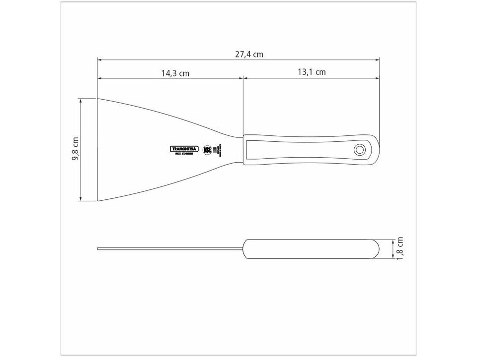 Espátula para Alimentos em Geral Inox Tramontina - 4