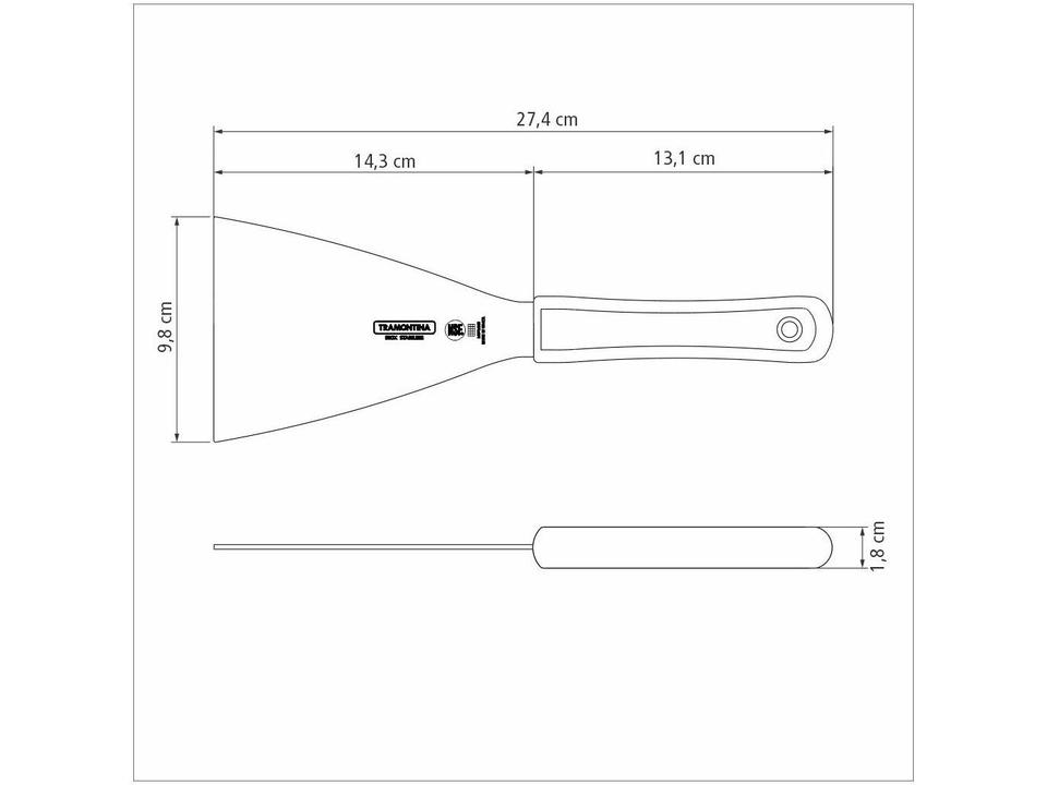 Espátula para Alimentos em Geral Inox Tramontina - 4