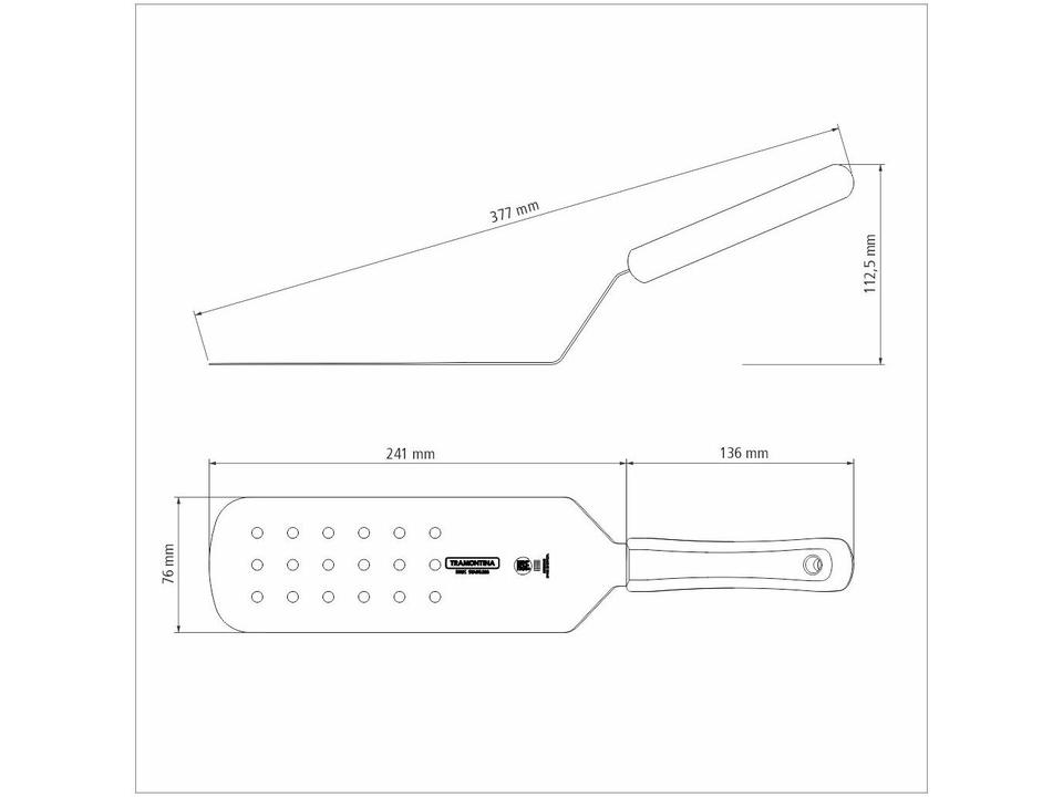 Espátula para Fritura Inox Tramontina - Profissional Master 9”x3” - 6