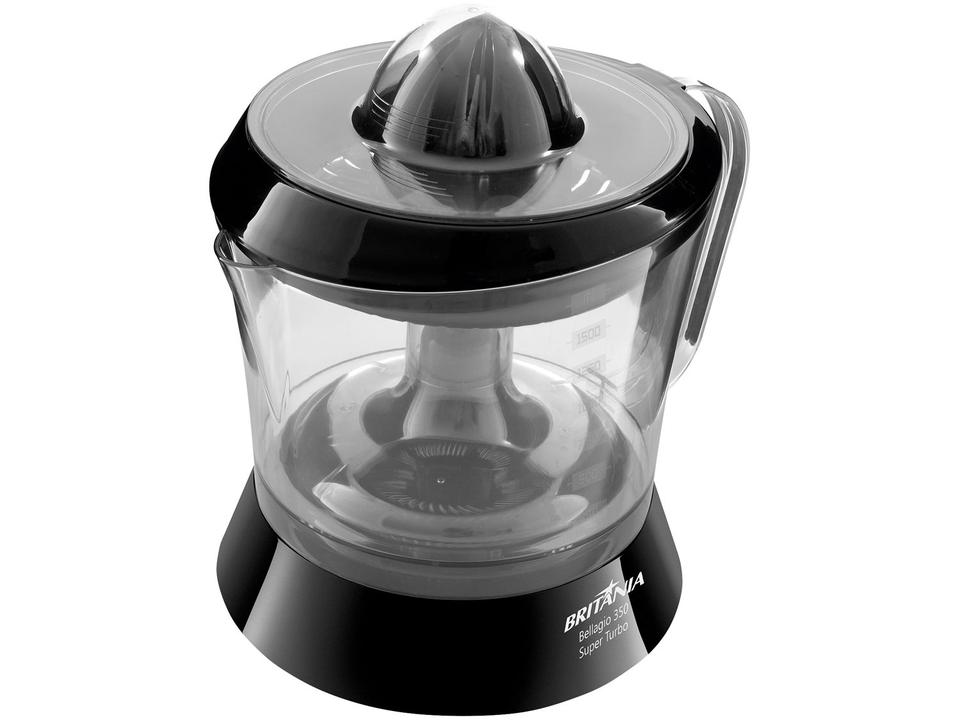 Espremedor de Frutas Britânia Super Turbo Bellagio 350 Preto 35W 1,5L - 2