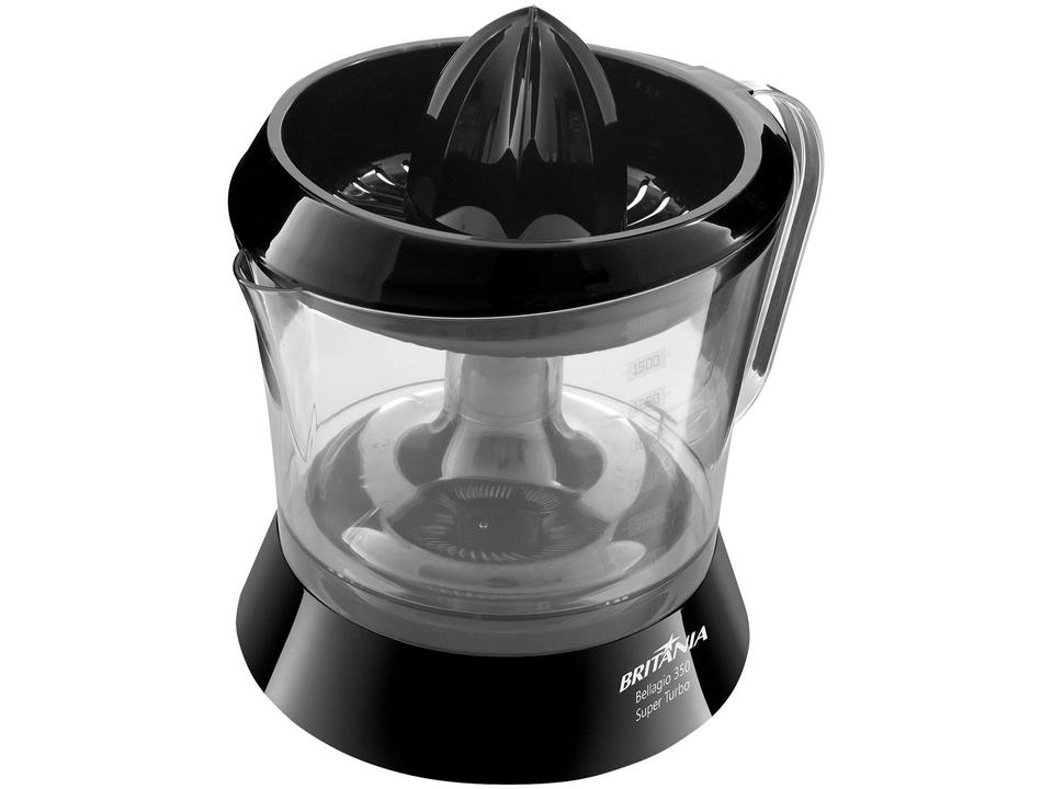 Espremedor de Frutas Britânia Super Turbo Bellagio 350 Preto 35W 1,5L - 3