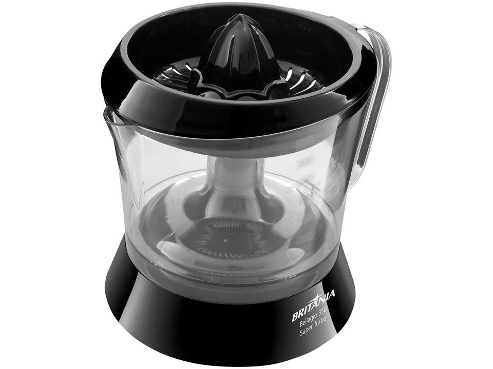 Espremedor de Frutas Britânia Super Turbo Bellagio 350 Preto 35W 1,5L - 4