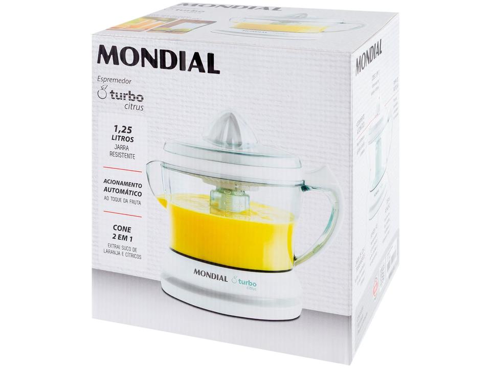 Espremedor de Frutas Mondial E-01 Elétrico 25W Branco - 17