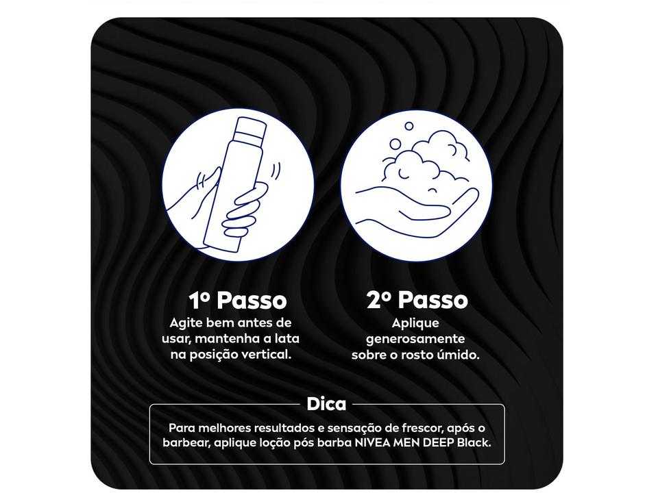 Espuma de Barbear Nivea Men Deep - 4
