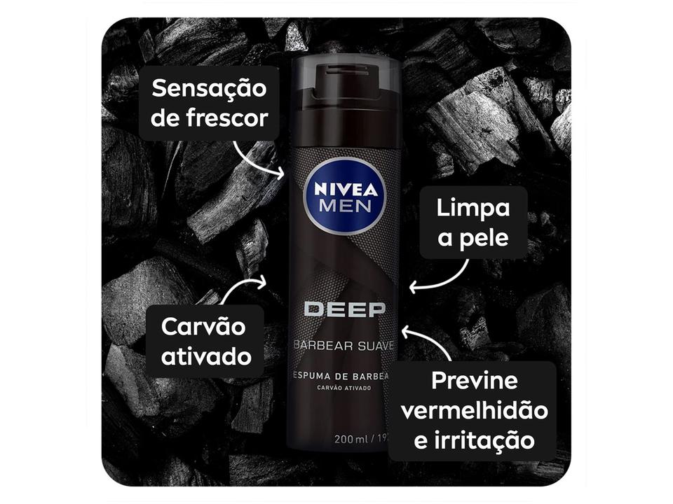 Espuma de Barbear Nivea Men Deep - 2
