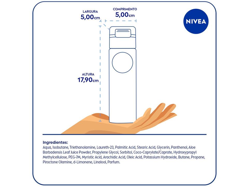 Espuma de Barbear Nivea Men Original Protect - 7