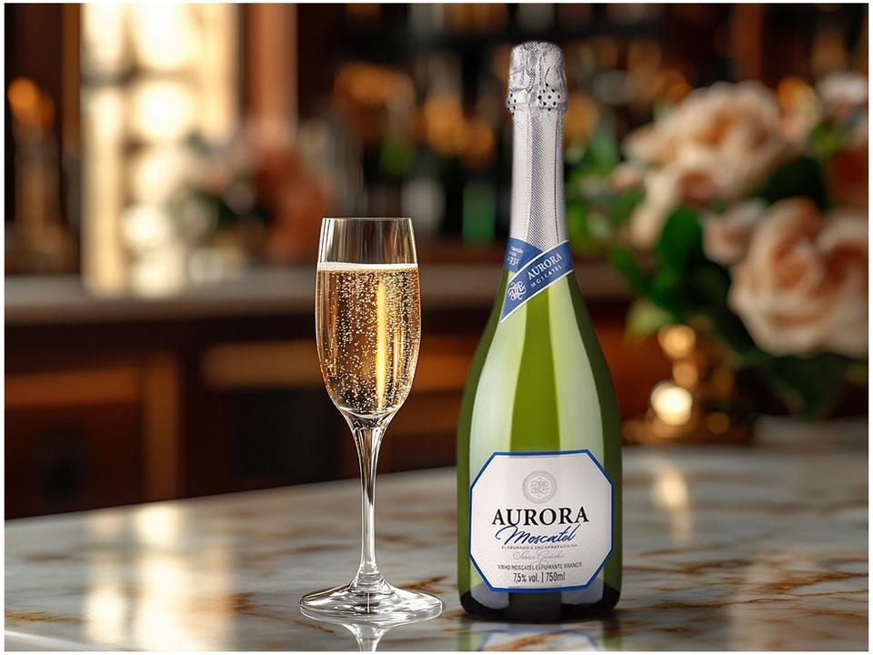 Espumante Branco Doce Aurora Moscatel 750ml - 1