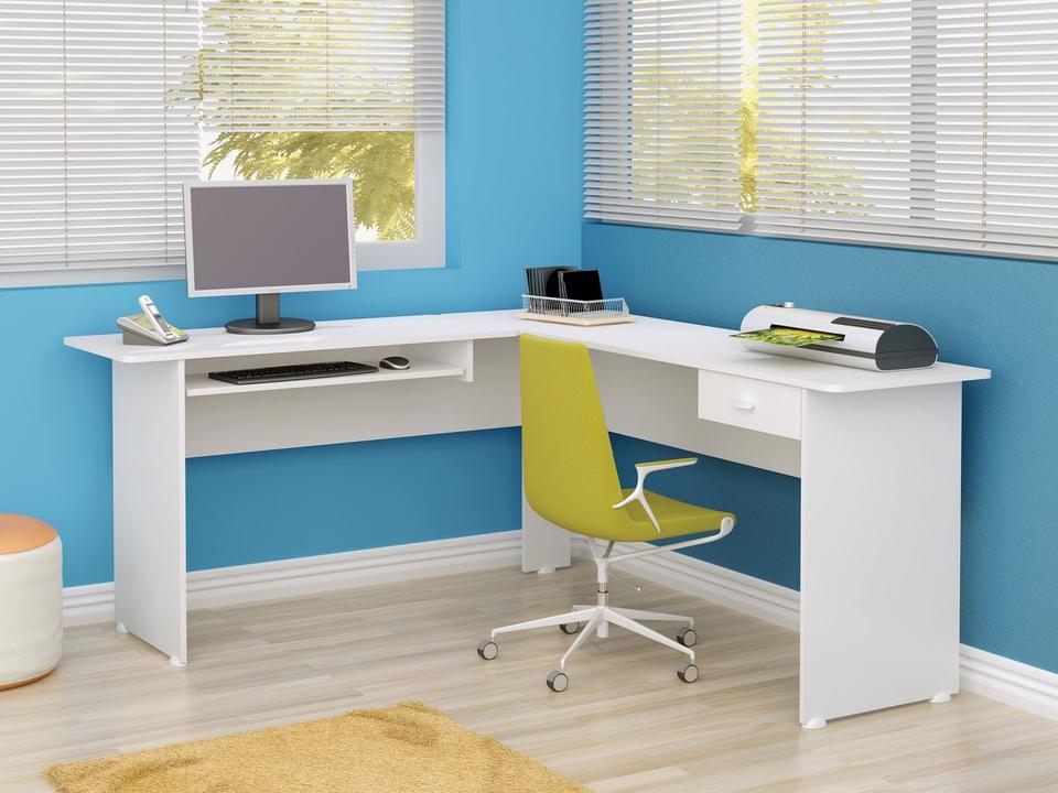 Estação de Trabalho Home Office Cannes 1 Gaveta - 1