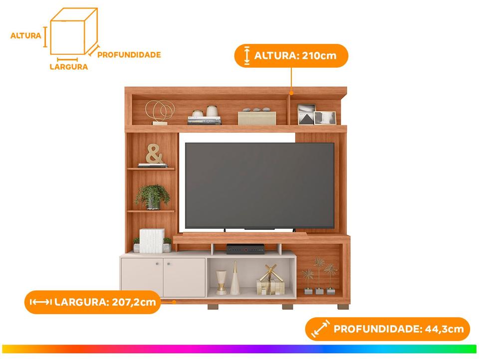 Estante 2 Portas 3 Prateleiras 4 Nichos Caemmun Formosa - 1
