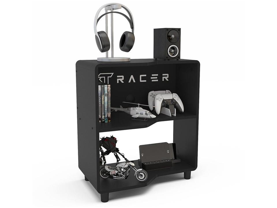 Estante Gamer 1 Prateleira XT Racer Force One Preto e Branco - 2