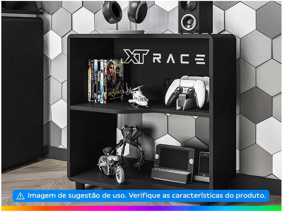 Estante Gamer 1 Prateleira XT Racer Force One Preto e Branco - 1
