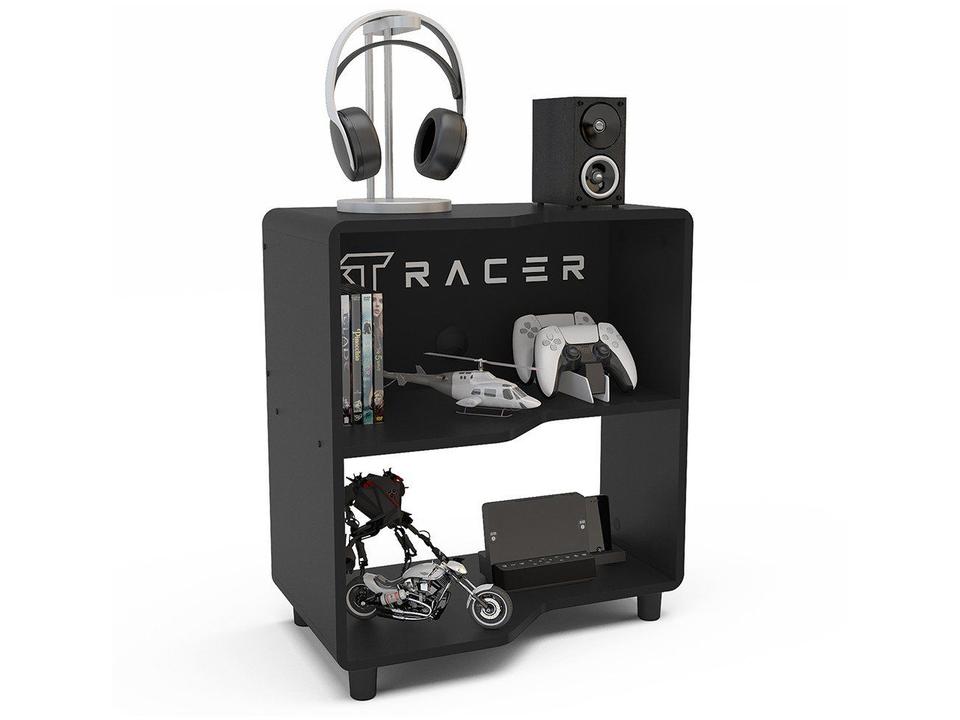 Estante Gamer 1 Prateleira XT Racer Force One Preto e Branco - 2