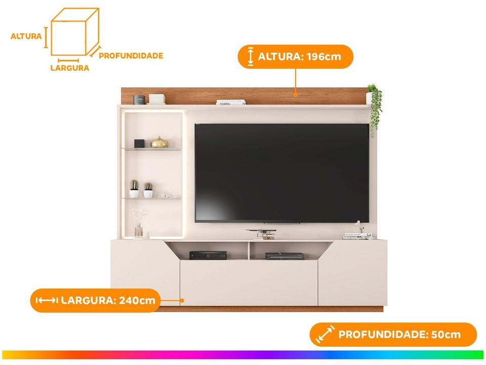 Estante Home para TV até 65” 2 Portas Caemmun Vespe - 3