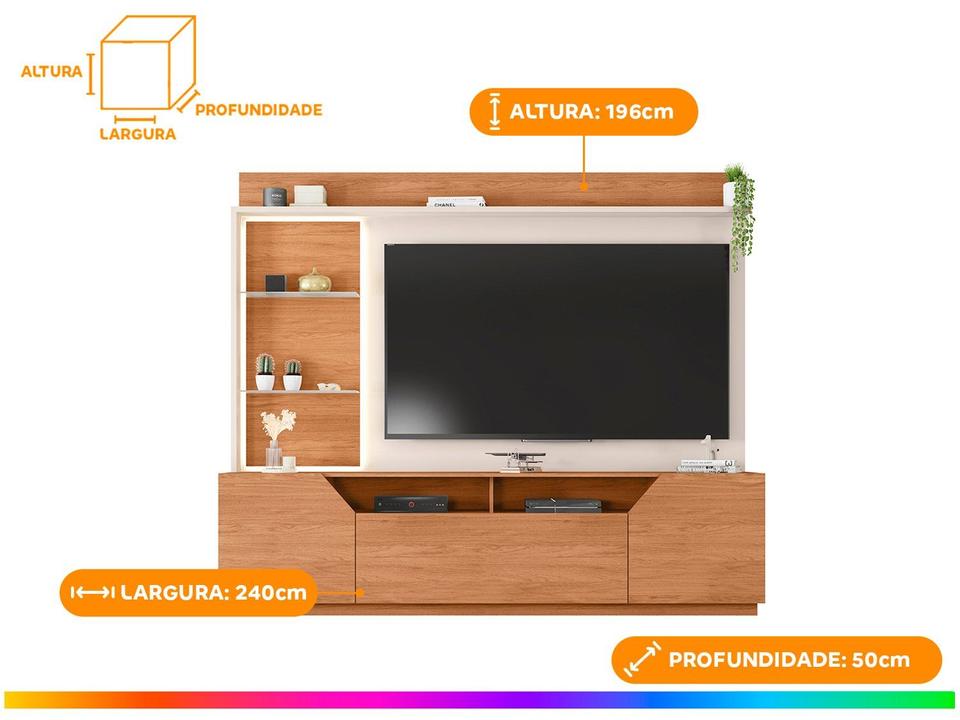Estante Home para TV até 65” 2 Portas Caemmun Vespe - 1