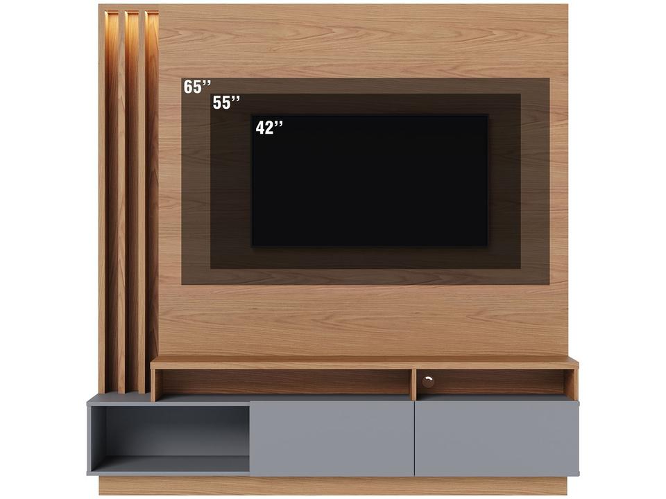 Estante Home para TV até 75” 2 Portas Colibri - Águas Brasileiras Humaitá - 4