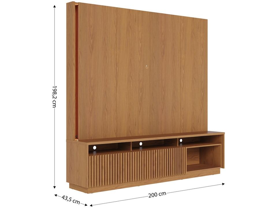 Estante Home para TV até 75" 2 Portas Colibri Jordão - 1