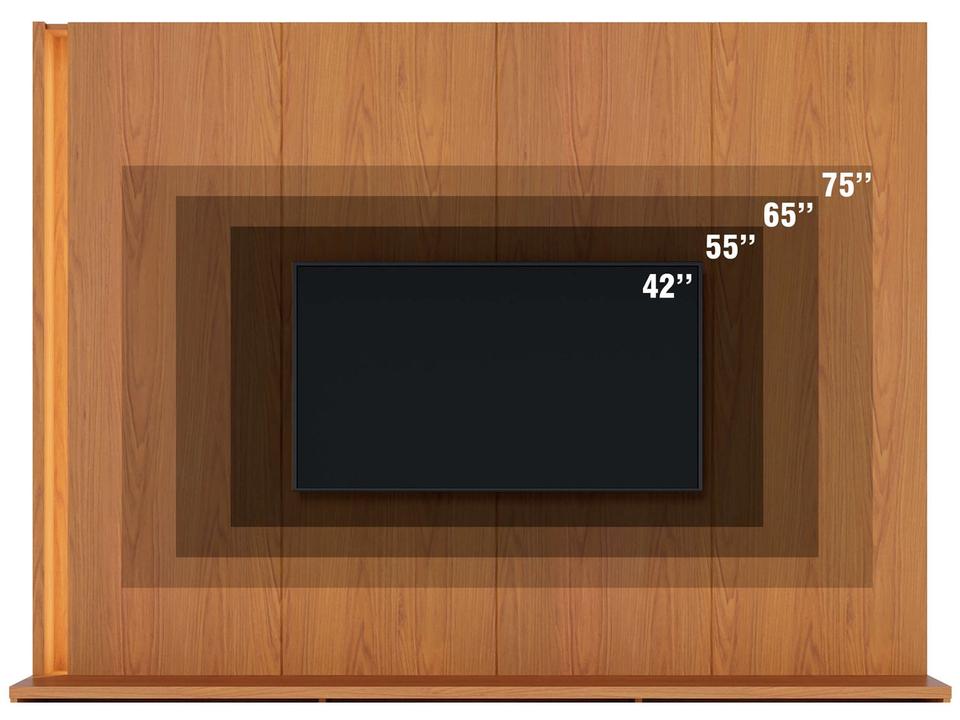 Estante Home para TV até 75" 2 Portas Colibri Jordão - 2