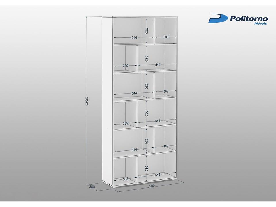 Estante MDP 5 Prateleiras Politorno - 2