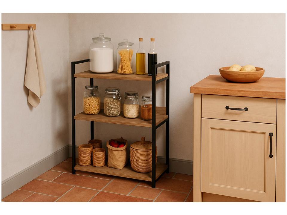 Estante Multiuso 3 Prateleiras Multivisão Urbana - 1