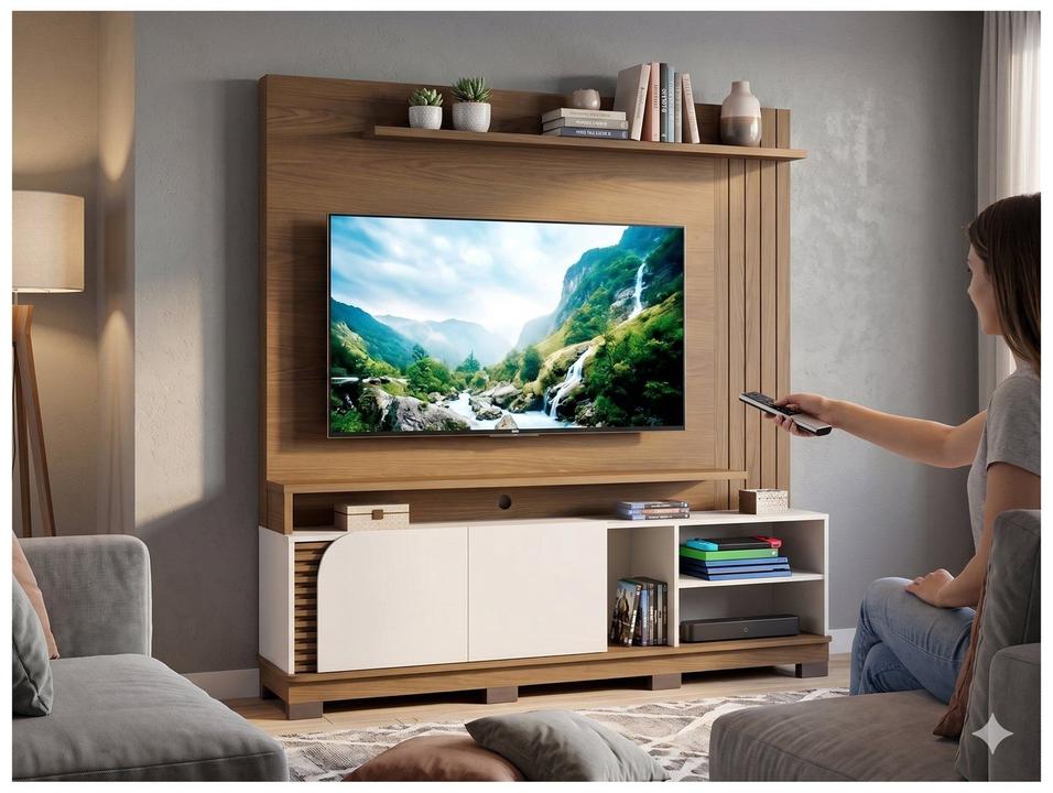 Estante para TV até 75" 2 Portas Colibri Jurerê - 1