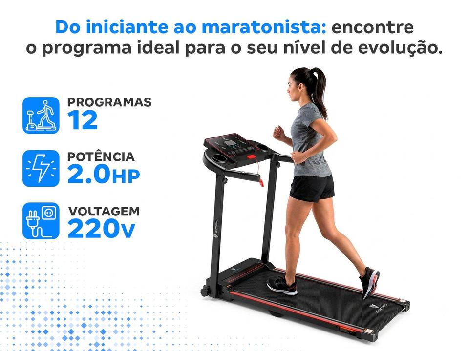 Esteira Ergométrica Elétrica Go New 380HT Dobrável Vel. Máxima 10km/h - 5