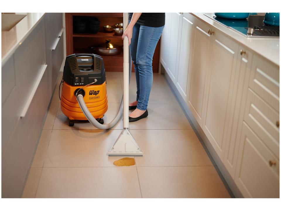Extratora/Aspirador de Pó e Água Profissional Wap - 1600W Carpet Cleaner Amarelo e Preto - 110 V - 17