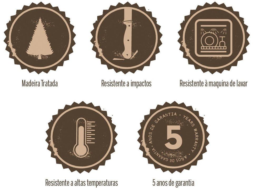 Faca Chef Inox 6” Tramontina Polywoo - 5