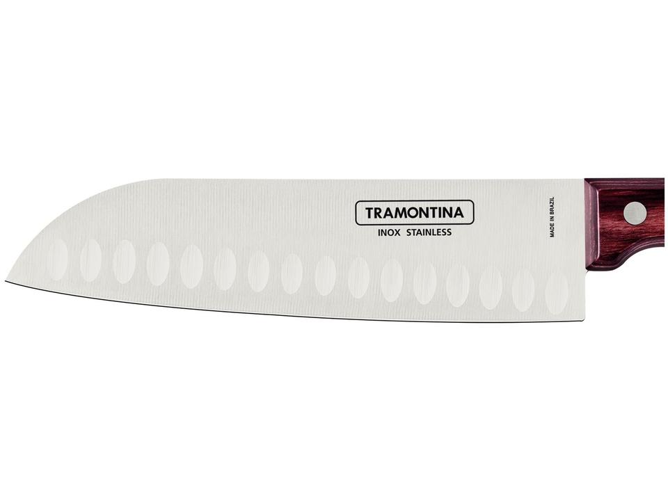 Faca Multiuso Tramontina Inox 7" Polywood Santoku - 1