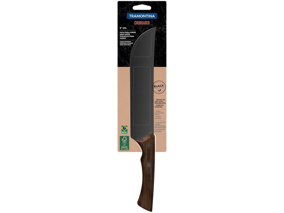 Faca para Carne Tramontina Inox 8” Churrasco Blac - 3
