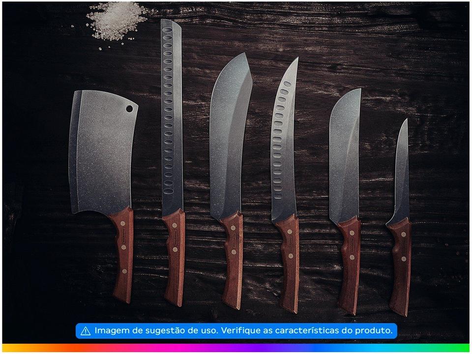 Faca para Carnes Tramontina Inox 6” Churrasco Blac - 1
