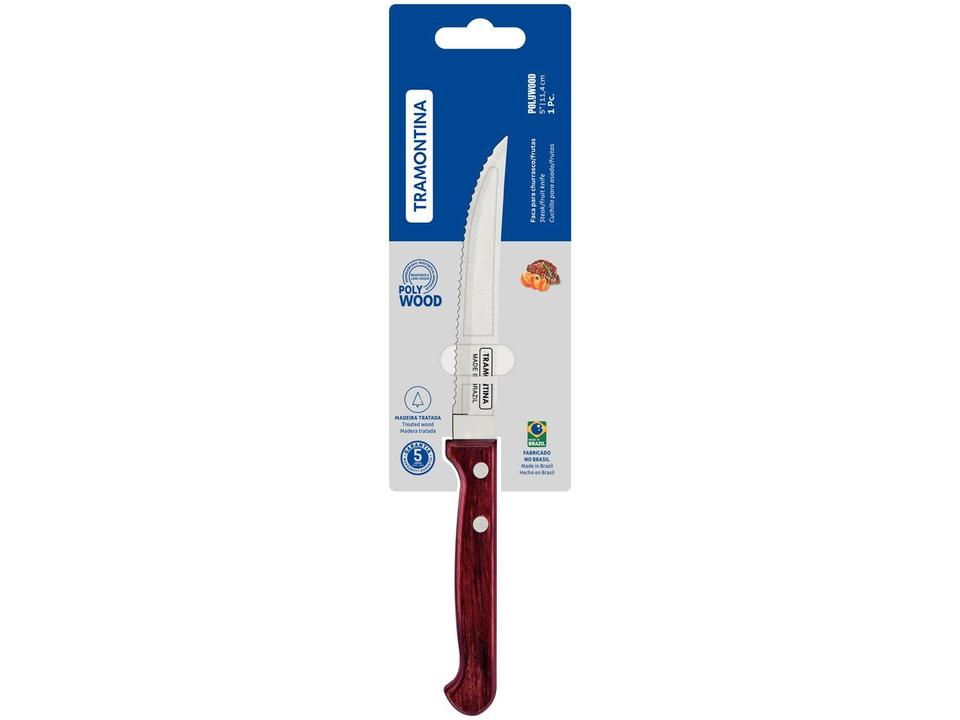 Faca para Churrasco Tramontina Inox 5” Polywoo - 2