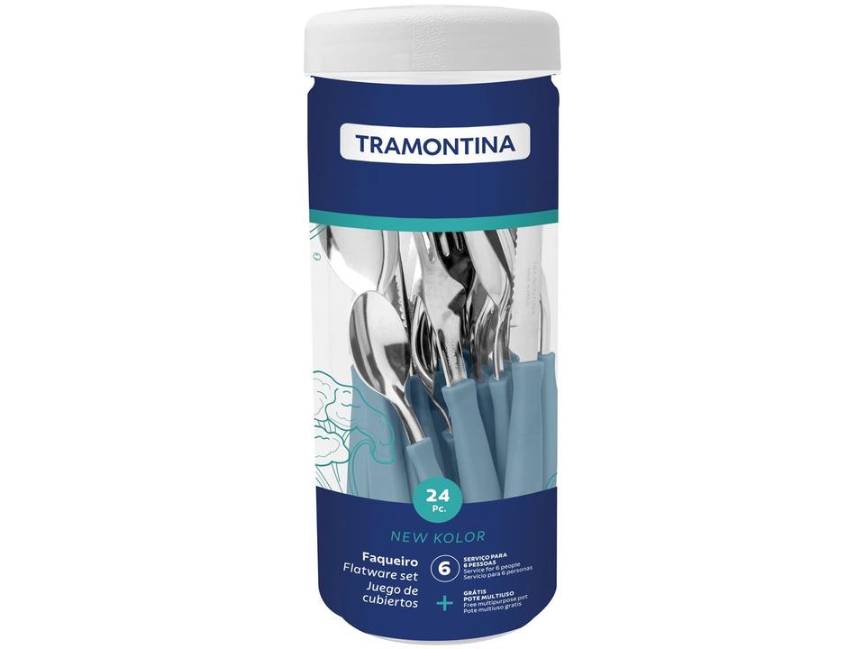 Faqueiro Tramontina Inox 24 Peças New Kolor - 2