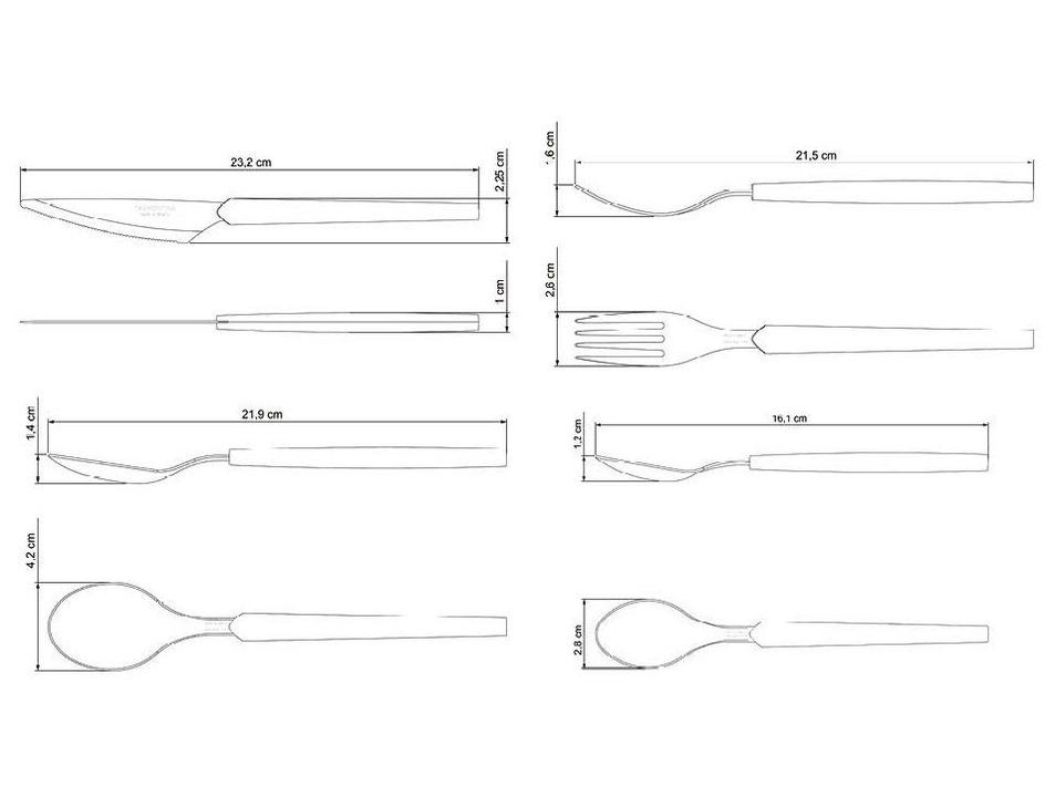 Faqueiro Tramontina Inox 24 Peças Obelline - 7