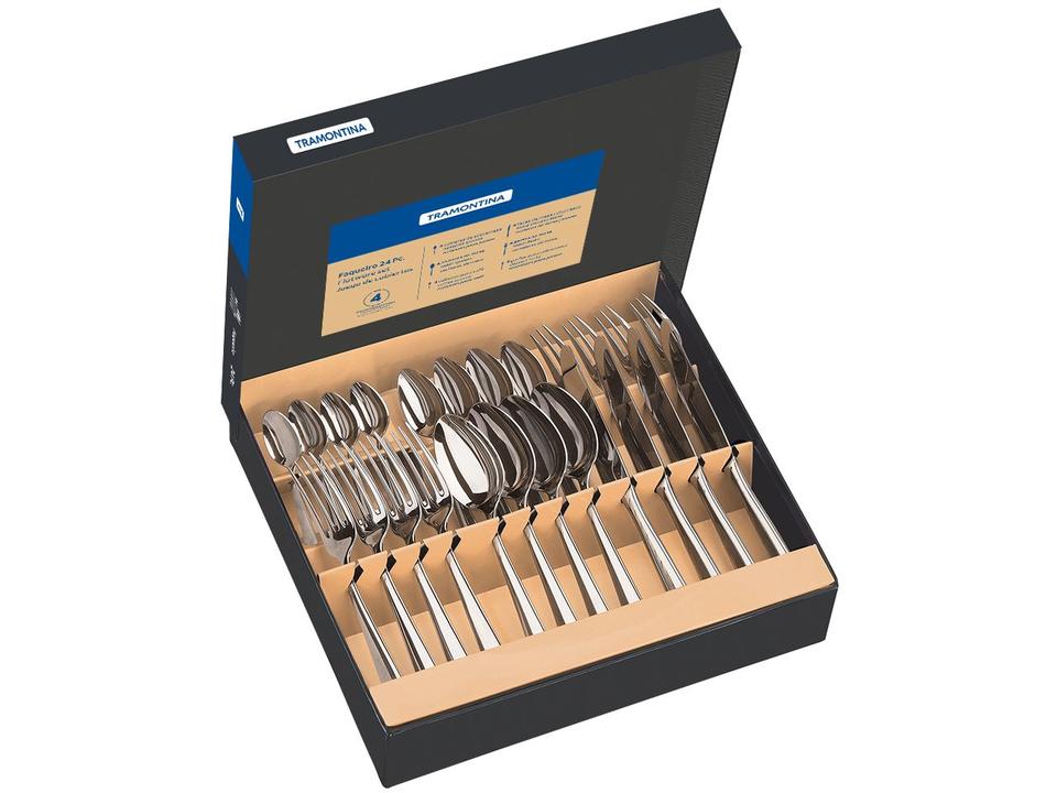 Faqueiro Tramontina Inox 24 Peças para Churrasco Berlin Brilho - 2