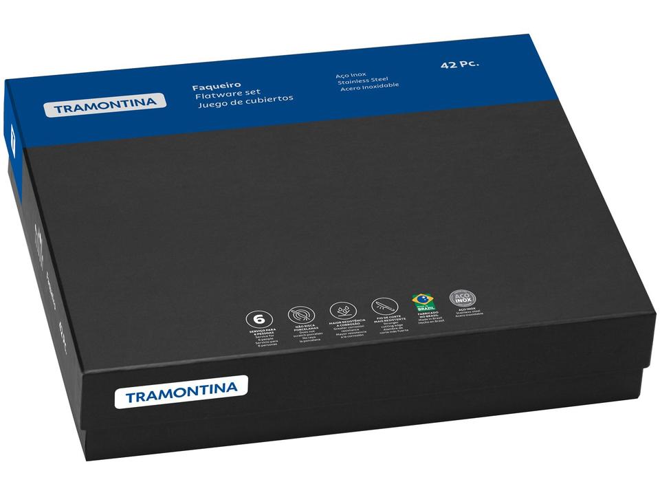 Faqueiro Tramontina Inox 42 Peças para Sobremesa Zurique - 3