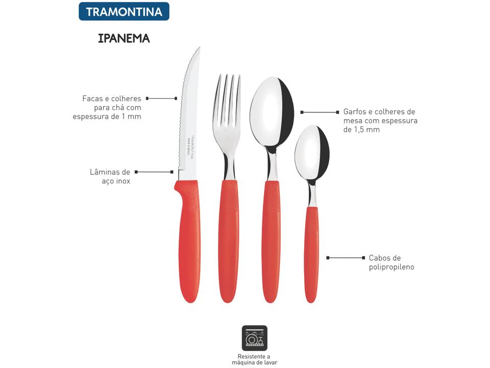 Faqueiro Tramontina Inox Ipanema 24 Peças - 3