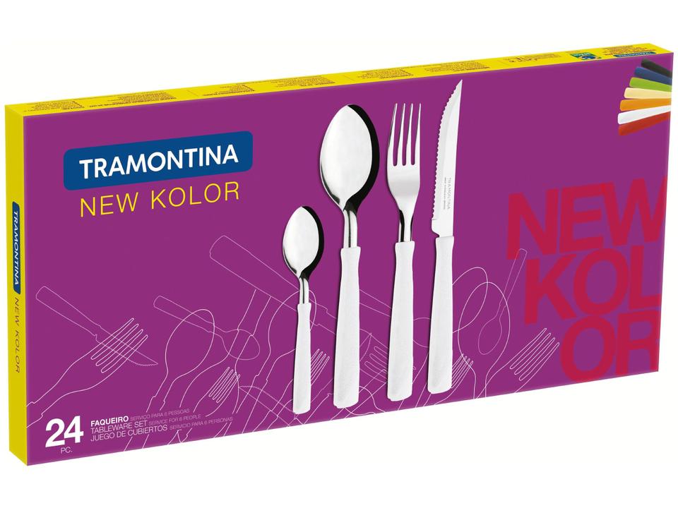 Faqueiro Tramontina Inox New Kolor 24 Peças - 2