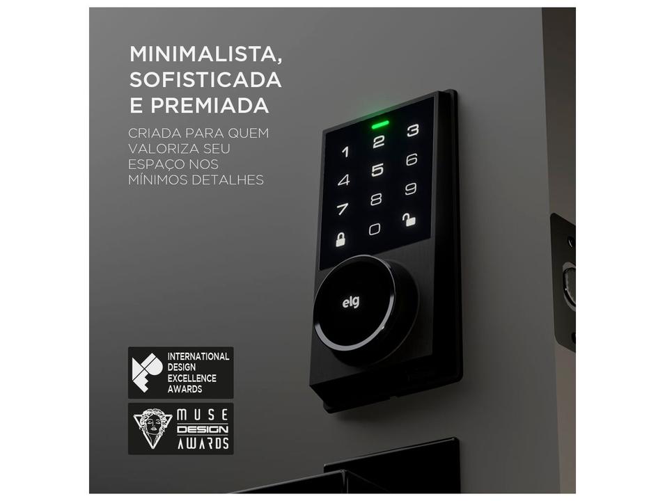 Fechadura Digital ELG SCFD100PR com Senha de Embutir - 2