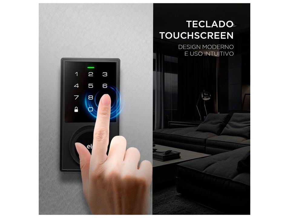 Fechadura Digital ELG SCFD100PR com Senha de Embutir - 6