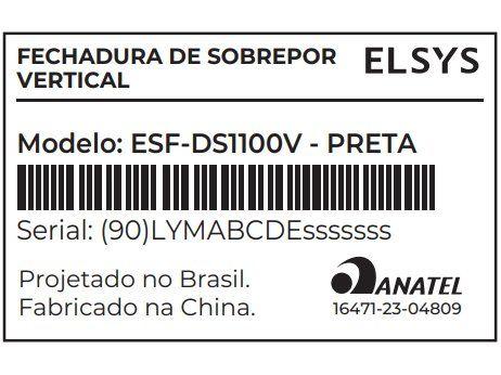 Fechadura Digital Elsys Pop ESF-DS1100V com Senha Interna de Sobrepor - 6