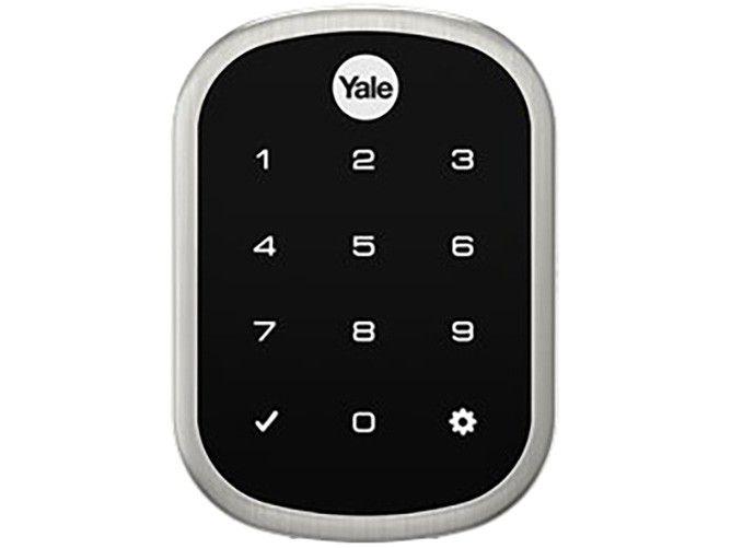 Fechadura Digital Yale YRD 256 com Senha - Interna de Embutir Preta Compatível com Alexa